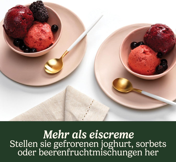 Cuisinart Eismaschine Ice Cream Duo inkl. 2 x 1L Eisbehälter um 2 Eissorten gleichzeitig zuzubereite