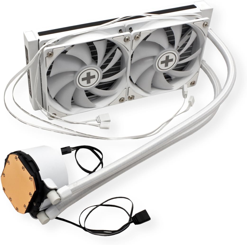 Xilence LQ240.W.ARGB AMD und Intel AiO 240mm Wasserkühlung, 2x 120mm ARGB PWM Lüfter, 300W TDP, tran