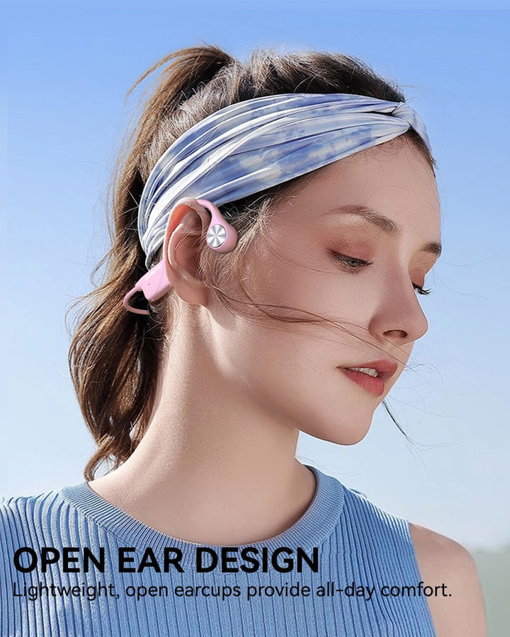 SANOTO Knochenschall Kopfhörer Bluetooth 5.3,Open Ear Kopfhörer Kabellos Bone Conduction Kopfhorer I