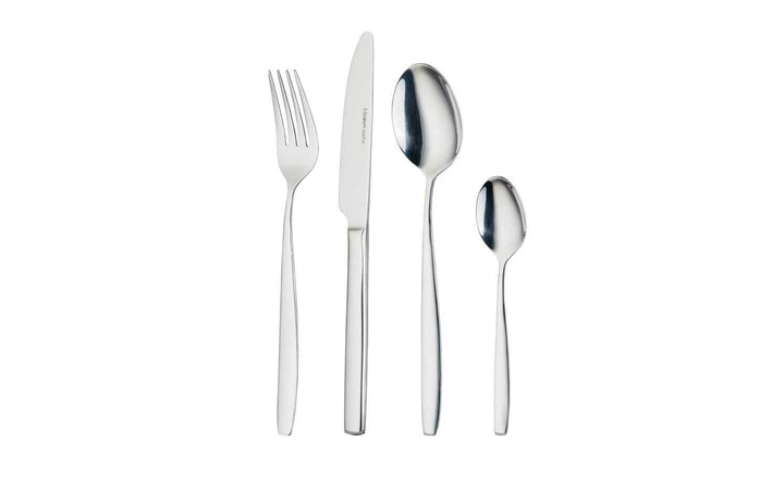 KHG Besteckset 24 tlg für 6 Personen, Edelstahl 18/0 Rostfrei & Langlebig Essbesteck für jeden Anlas