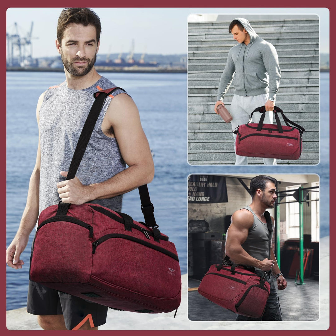 FIORETTO 35L Sporttasche & Reisetasche für Damen und Herren, mit Schuhfach & Nassfach, Wasserdicht T