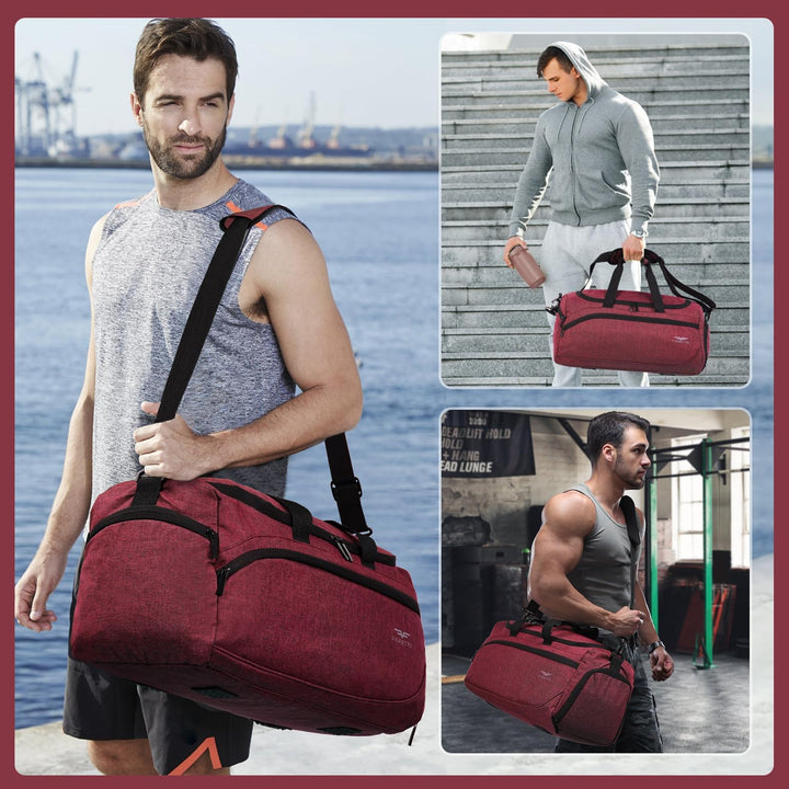 FIORETTO 35L Sporttasche & Reisetasche für Damen und Herren, mit Schuhfach & Nassfach, Wasserdicht T