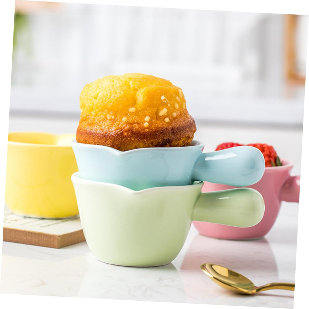 Toyvian Keramik Milchtopf Mit Griff, Mini Kleiner Kochtopf Hitzebeständig Vielseitig Als Porridge Su