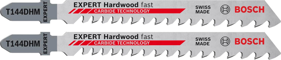 Bosch Professional 10 tlg. EXPERT ‘Hardwood Fast’ T 144 DHM Stichsägeblatt (für Hartholz, WPC Holz-K