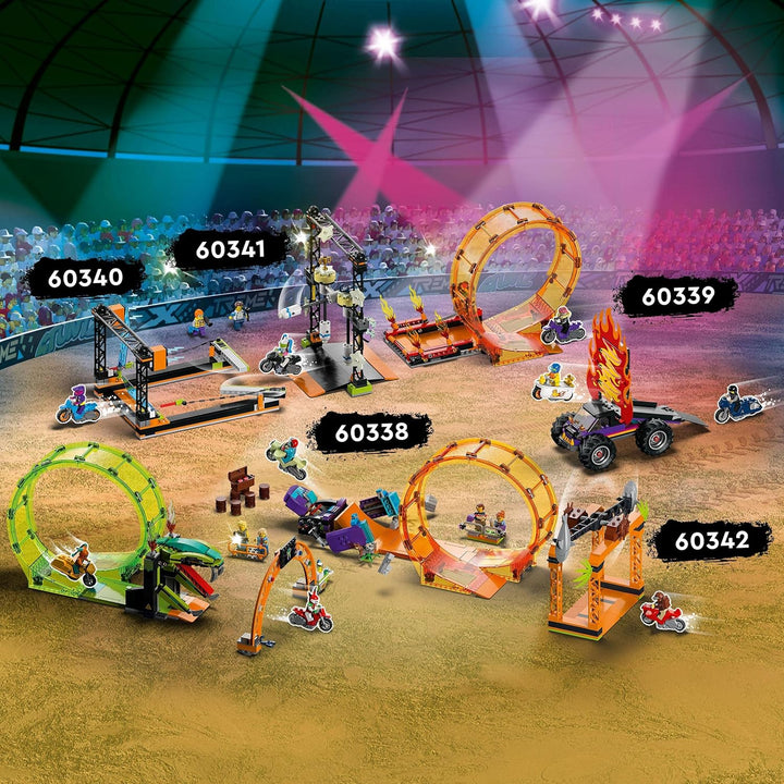 LEGO 60333 City Stuntz Badewannen-Stuntbike, Set mit Motorrad und Minifigur, Action-Spielzeug als Ge