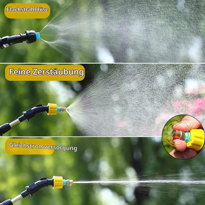 DOUBFIVSY Elektrischer Pflanzensprüher, Drucksprüher Gartensprüher Sprühlanze mit 3 Düsen und 3m Sch