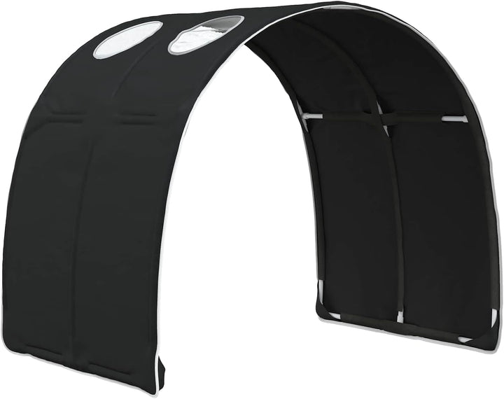 Bettunnel 2 Stück Schwarz 211 x 67,5 x 2 cm Polyester für Kingsize-Betten, Innenbereich, modernes De