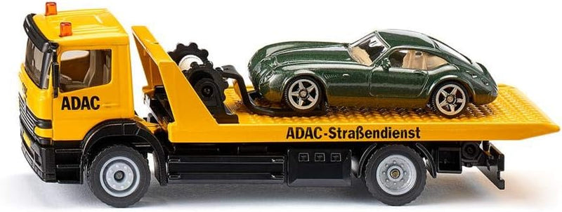 siku 2712, Abschleppwagen, 1:55, Metall/Kunststoff, Gelb, ADAC-Optik, Inkl. abzuschleppendem Spielze