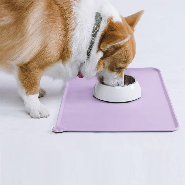 AUDWUD Silikon wasserdicht Hund und Katze Haustier Fütterung Matte,Anti-Rutsch-Tiernapf Matte,Hausti