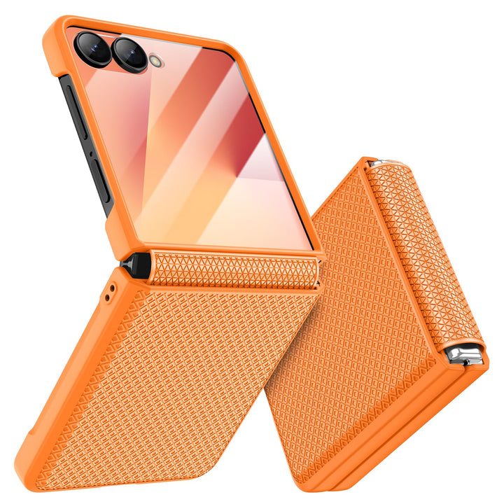 Doeshine für Samsung Galaxy Z Flip 7 Hülle [Not für Flip 7FE] mit Scharnierschutz & Displayschutzfol