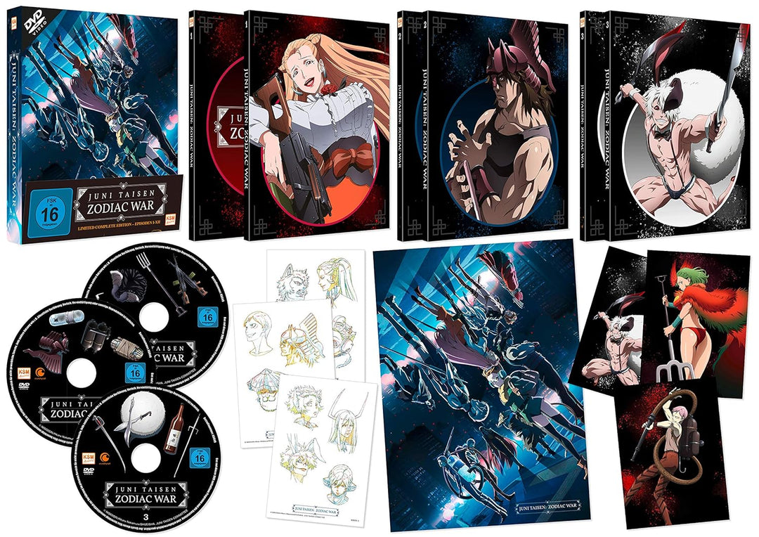 Juni Taisen - Gesamtedition: Episode 01-12 [3 DVDs], DVD