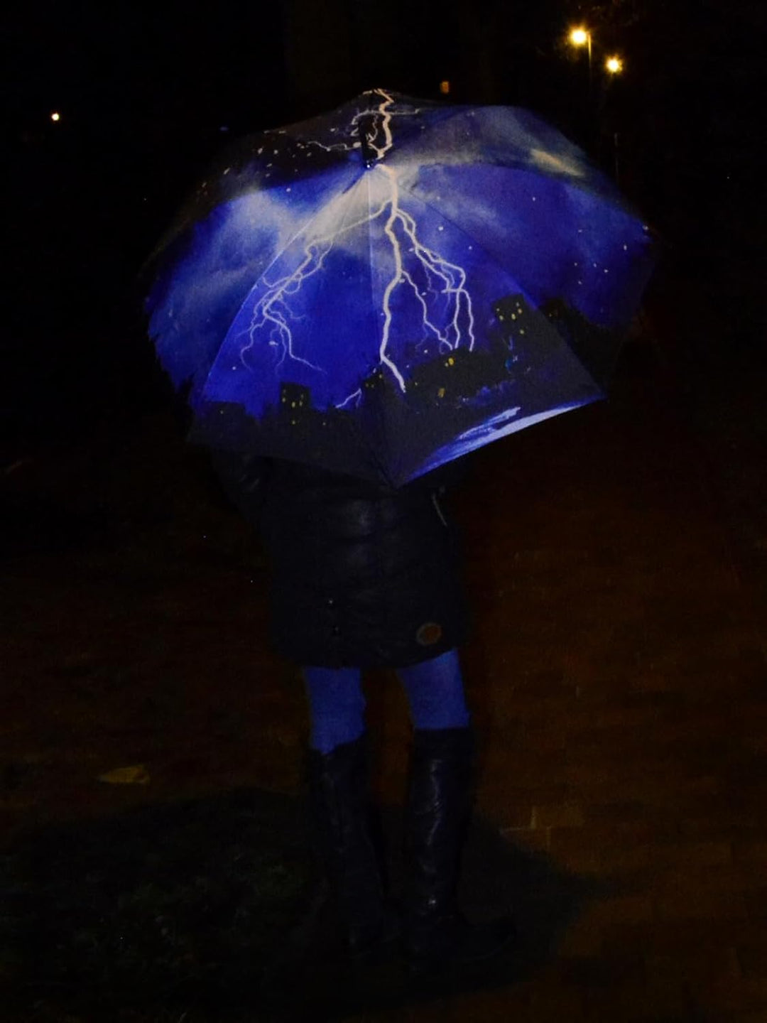 iX-brella Regenschirm Thunderstorm - Golfschirm Automatik Gewitter Golfschirm Automatik, Gewitter Go