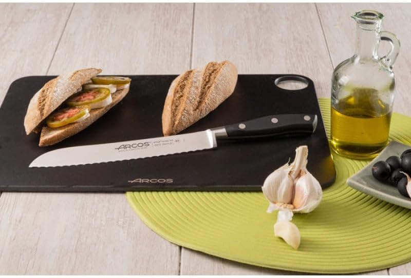 Arcos Serie Riviera - Brotmesser - Klinge aus Nitrum geschmiedetem Edelstahl 200 mm - HandGriff Poly