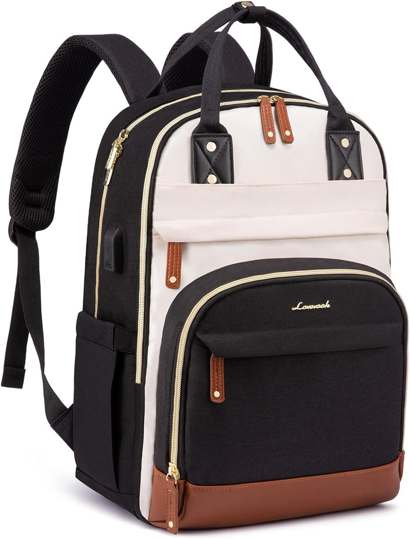 LOVEVOOK Rucksack Damen Gross Laptop 17 Zoll Wasserdicht Schulrucksack Mädchen Teenager Schultasche