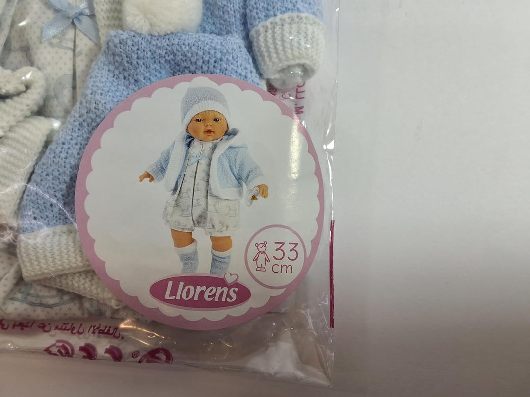 Llorens - Kinderkleid, Blau, Mini, Trgerlos, Sommer, Casual, 2 Jahre, 106, DE