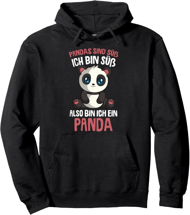 Pandas sind süss Pandabär Kinder Mädchen Pullover Hoodie