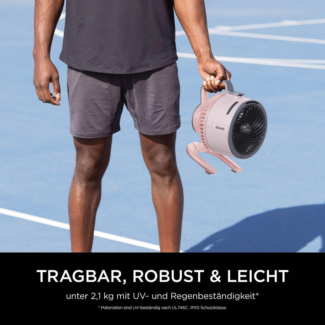 Shark FlexBreeze HydroGo Starker Ventilator mit Sprühnebel, Kühlung für drinnen & draussen, leise &