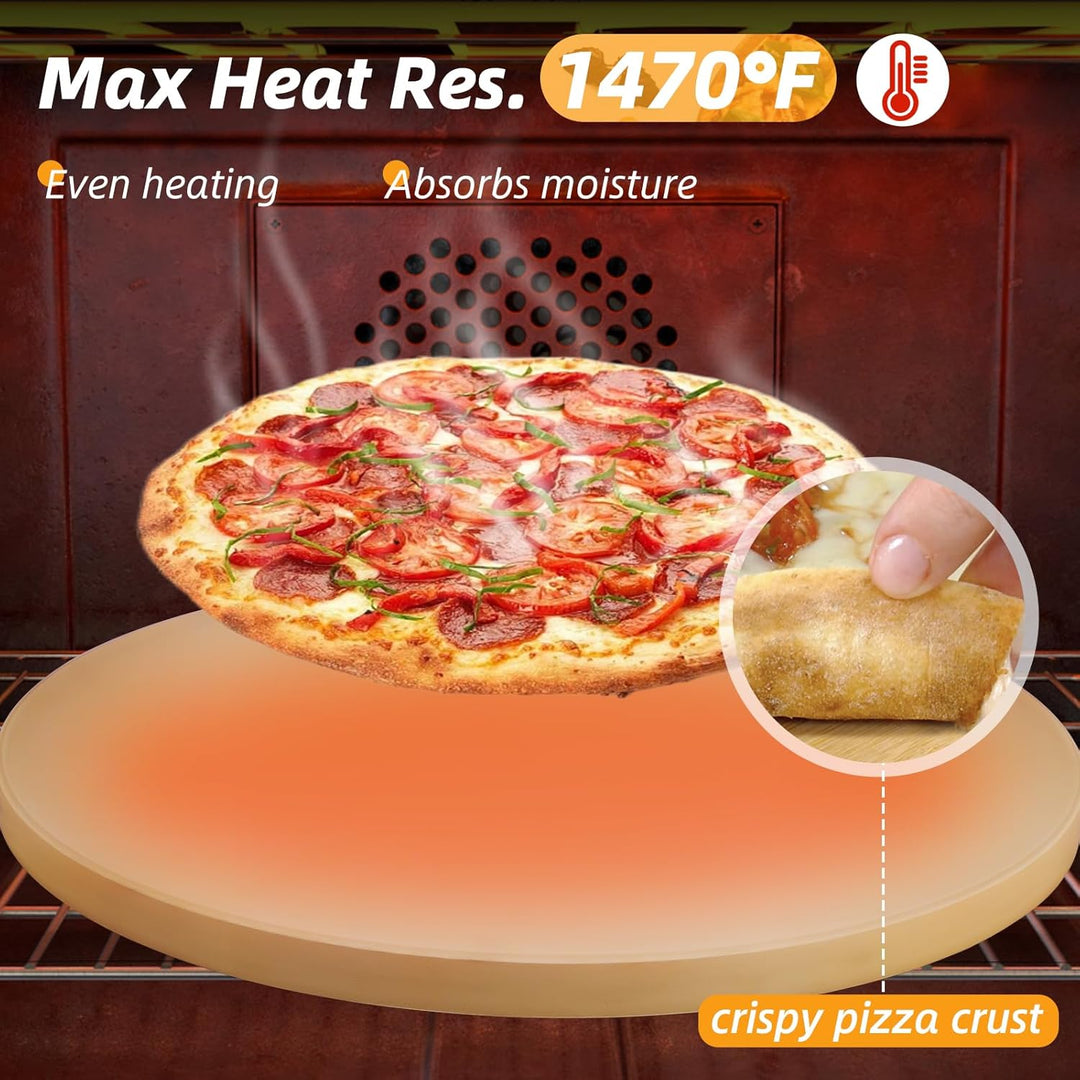 Pizzastein Round 5er Set 15" Round, 15" Round