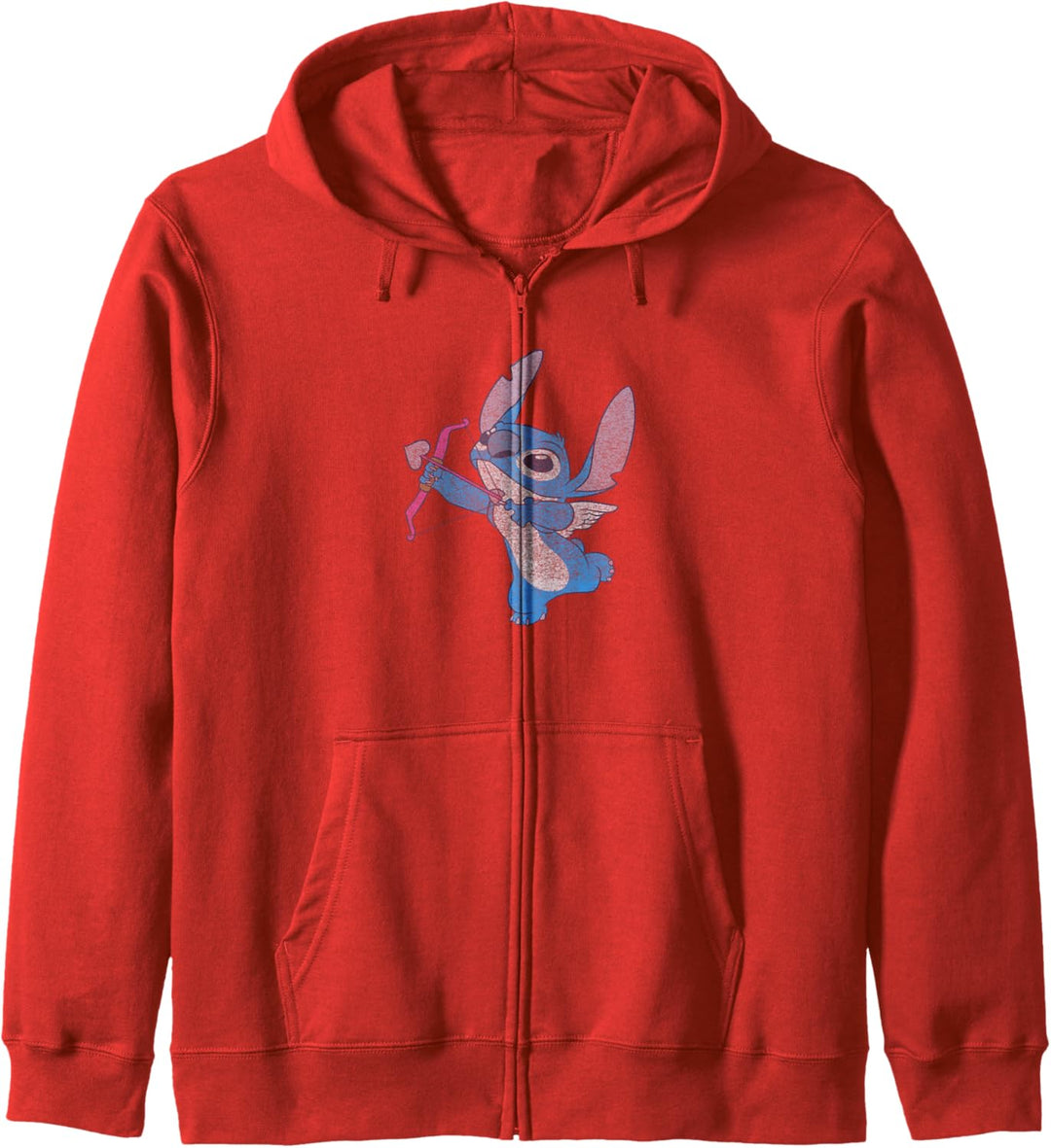 Disney Lilo & Stitch Valentinstag Vintage Stitch Cupid Kapuzenjacke