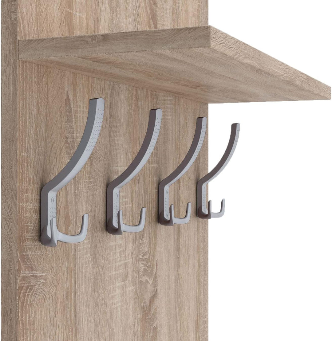 AKKE 120x60 | MAXI Garderobenpaneel Wandgarderobe Garderobe Wandpaneel Kleiderstange ALUMINIUM | SON
