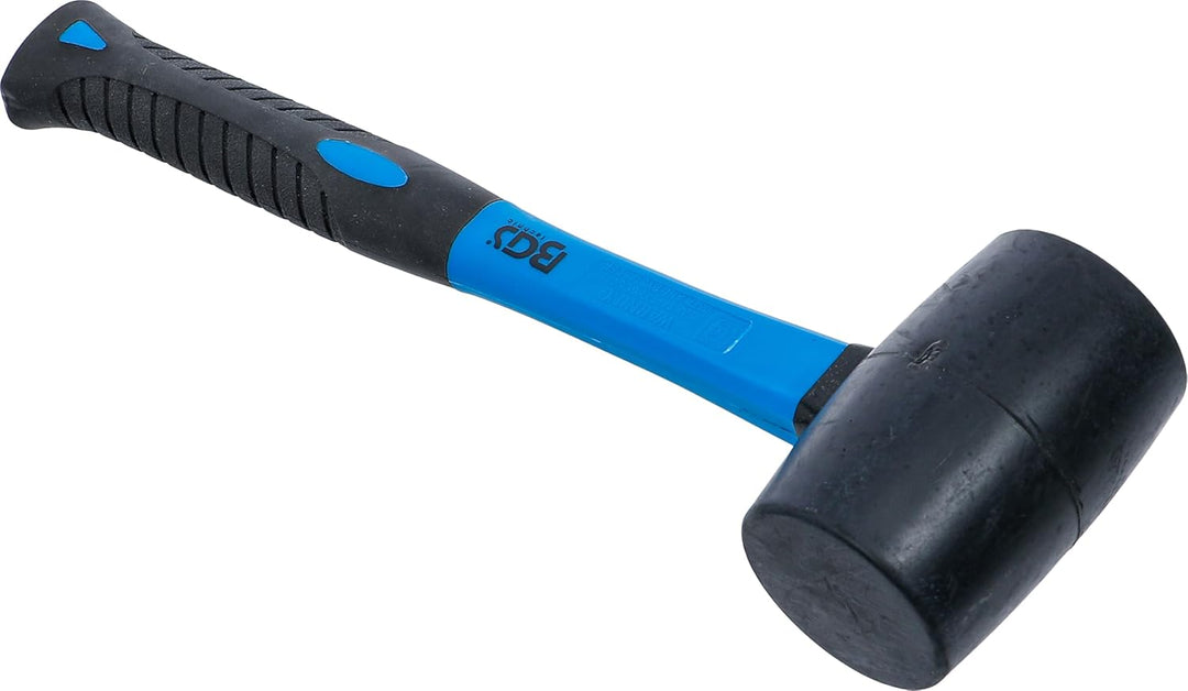 BGS 1960 | Gummihammer | Fiberglasstiel | schwarzer Kopf | Ø 50 mm | 280 g, 280 g