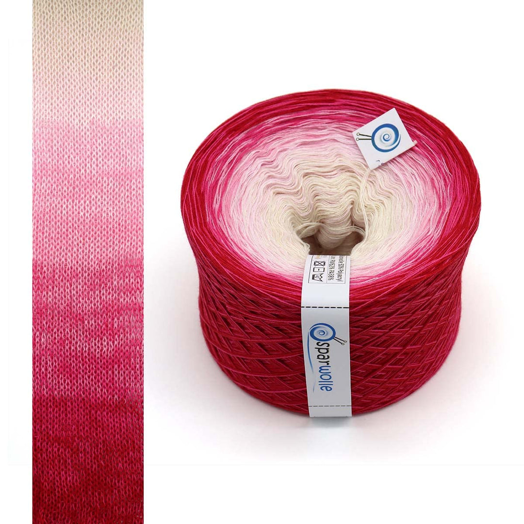 Bobbel - Vivid Love, Farbverlaufsgarn 333g 4-fädig 1250m zum Stricken und Häkeln, Garn, Wolle, Yarn