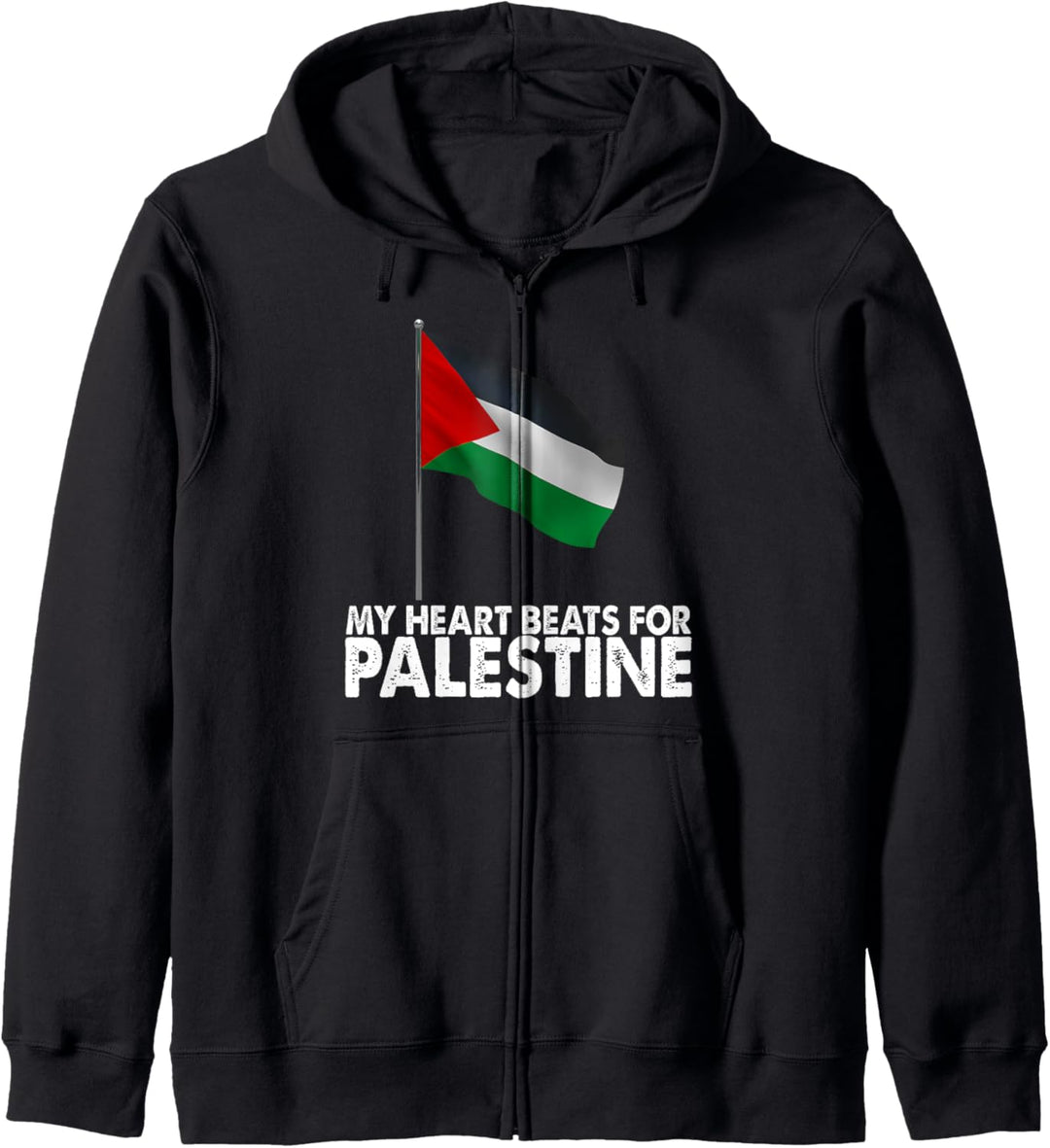 Palestinian Flag My Heart Beats For Palestine Kapuzenjacke