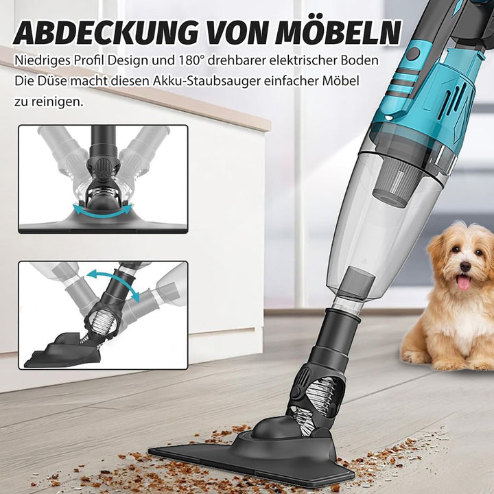 Handstaubsauger 10000Pa,Ersatz für Makita 18V Akku,Mini Handstaubsauger Auto 140W,Bürstenloser Motor