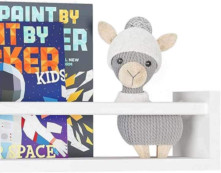 Kinderzimmerregale, 3er-Set Wand-Bücherregal, 40 cm, Massivholz, für Bücher | Spielzeug, Dekoration,