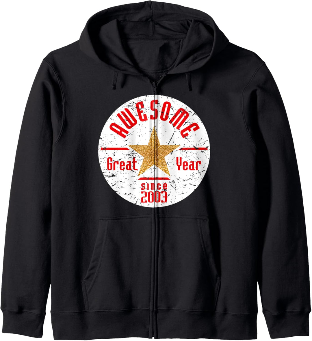 17th Birthday Vintage Gift Awesome Since 2003 Boys Girls Kapuzenjacke