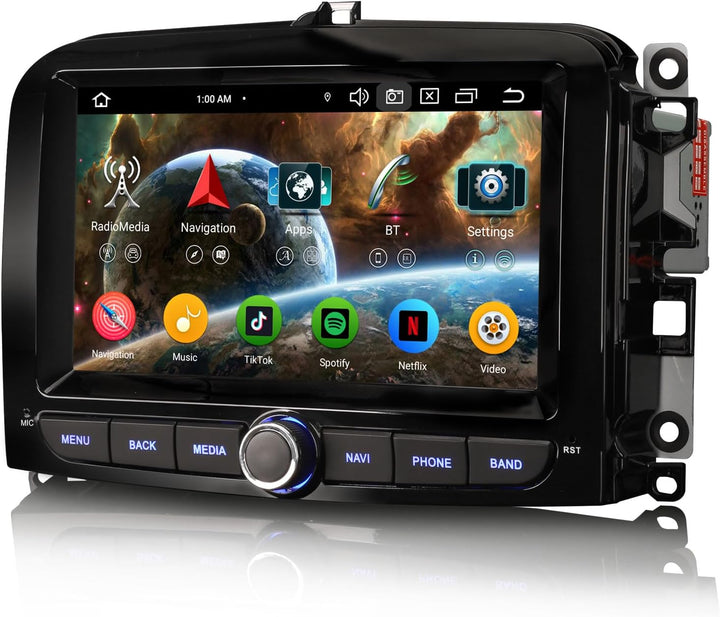 Android 14 Autoradio 8-Kern 4GB+64GB Für Fiat 500L 2012-2017 mit GPS Navigation Unterstützt Wireless