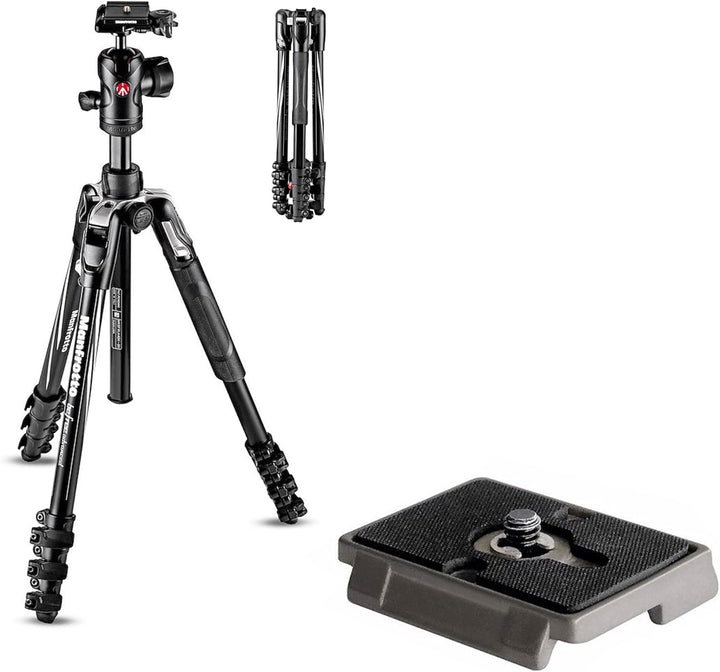 Manfrotto Befree Advanced Foto-Reisestativ-Kit, Klappverschluss, Aluminium, Kugelkopf und 200PL Schn