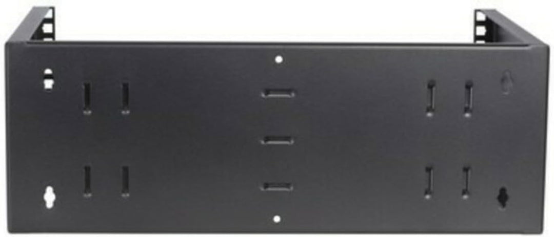 4 HE - 19 Zoll Montagerahmen für Wandbefestigungen ohne Schaniere - 300mm Tief - Schwarz 300 mm tief