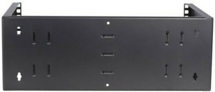 4 HE - 19 Zoll Montagerahmen für Wandbefestigungen ohne Schaniere - 300mm Tief - Schwarz 300 mm tief