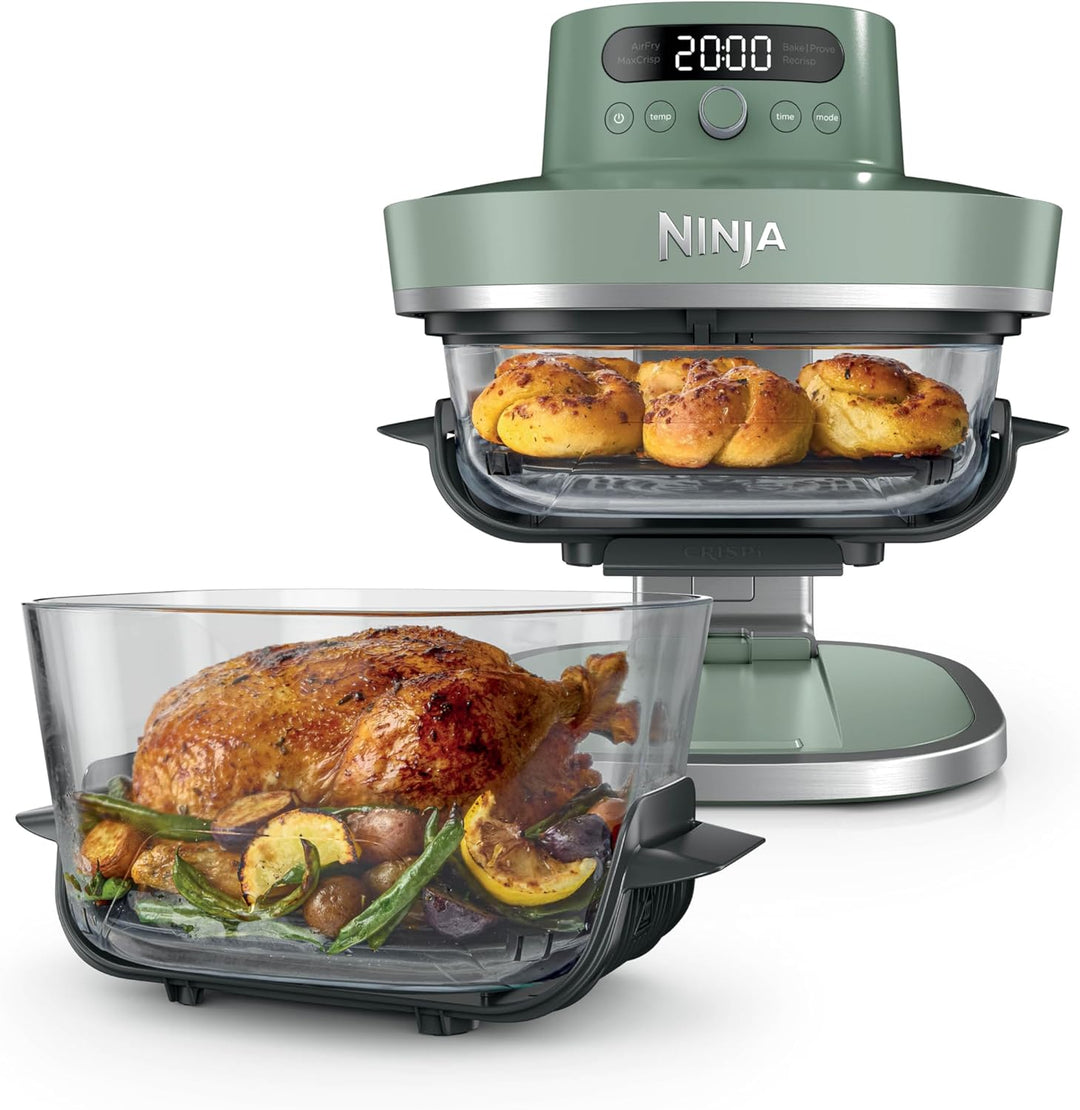 Ninja CRISPi PRO XL Glas-Heissluftfritteuse (Air-Fryer), 5 voreingestellte Zubereitungsfunktionen, C