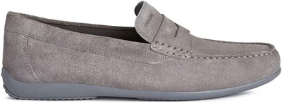 Geox Herren U Ascanio A Mokassins 42 EU Grau, 42 EU Grau