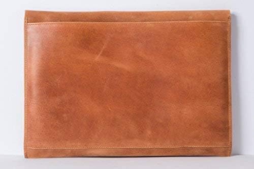 HOLZRICHTER Berlin Laptop 13“ Sleeve - Premium Hülle aus Leder – Ledertasche für Notebook Apple MacB