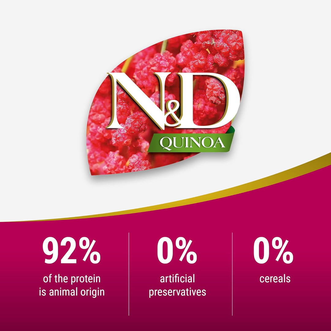 Farmina N&D Quinoa Adult Pellets Hundefutter (Trockenfutter, mit hochwertigen Vitaminen und natürlic