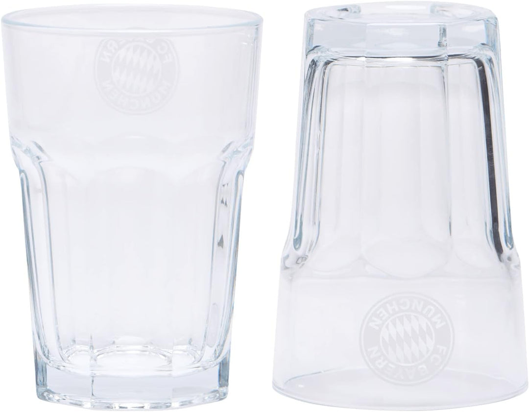 FC Bayern München Latte Macchiatto Glas I Gläser I 2er-Set I Fussball Einheitsgrösse, Einheitsgr