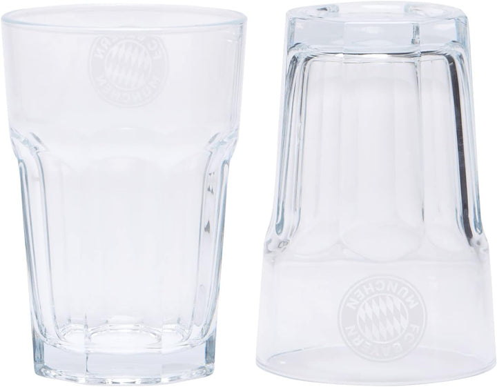 FC Bayern München Latte Macchiatto Glas I Gläser I 2er-Set I Fussball Einheitsgrösse, Einheitsgr