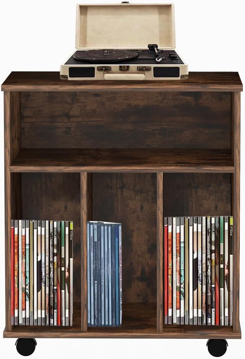 Lp Vinyl Aufbewahrungsschrank - Bücherregal - Aufbewahrung Zeitschriften Bücher Platten