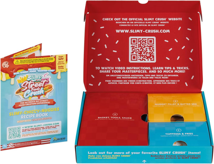 Slimy Street Foodz Crush - Chiccy Nuggies, Slime und Knete Kreativ-Set, Kochspiel zum selber Mischen