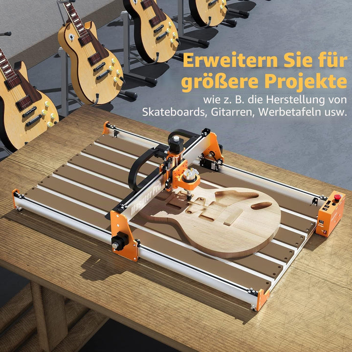 FoxAlien 4080 Erweiterungsset mit verbesserter Hybrid-Spoilboard für Masuter Pro CNC-Fräsmaschine, A