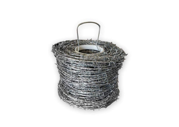 Stacheldraht Ø ca. 1,7 mm - aus einer Zink-Aluminium-Verbindung - 250 m auf Rolle