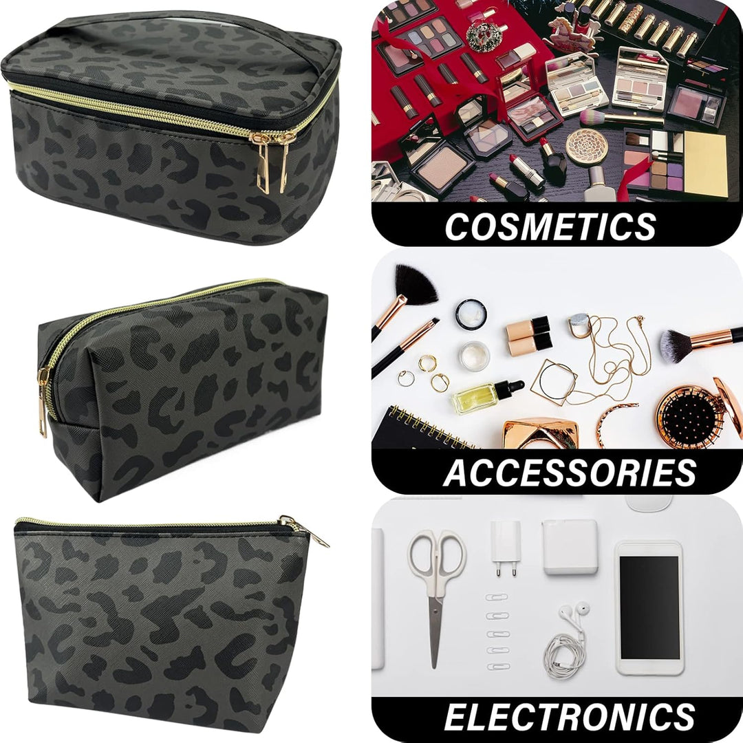 3 Stück Set Kosmetiktasche, grosse Kapazität Reise Make Up Tasche Set Damen, mit tragbarem Griffdesi