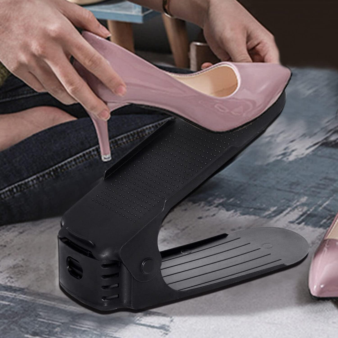 Schuhstapler Schuh Organisierer Platzsparend Verstellbarer Schuhorganizer 10 Stück,höhenverstellbar