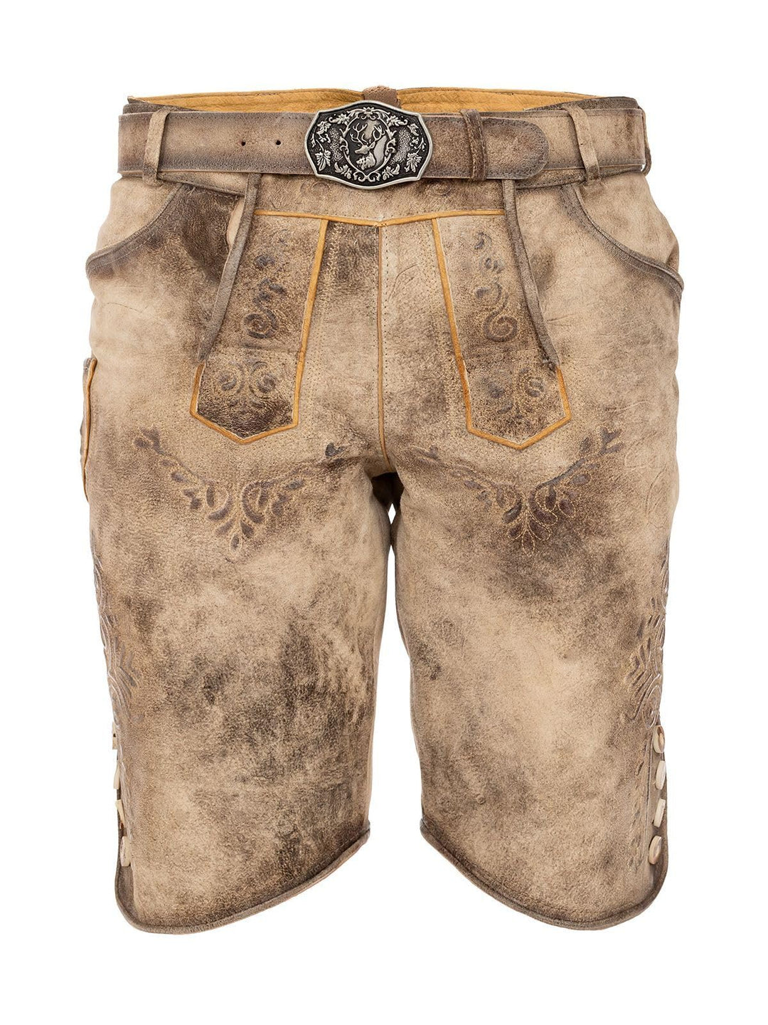 Maddox Herren Lederhose Ronn 46 Antik - Birke, 46 Antik - Birke
