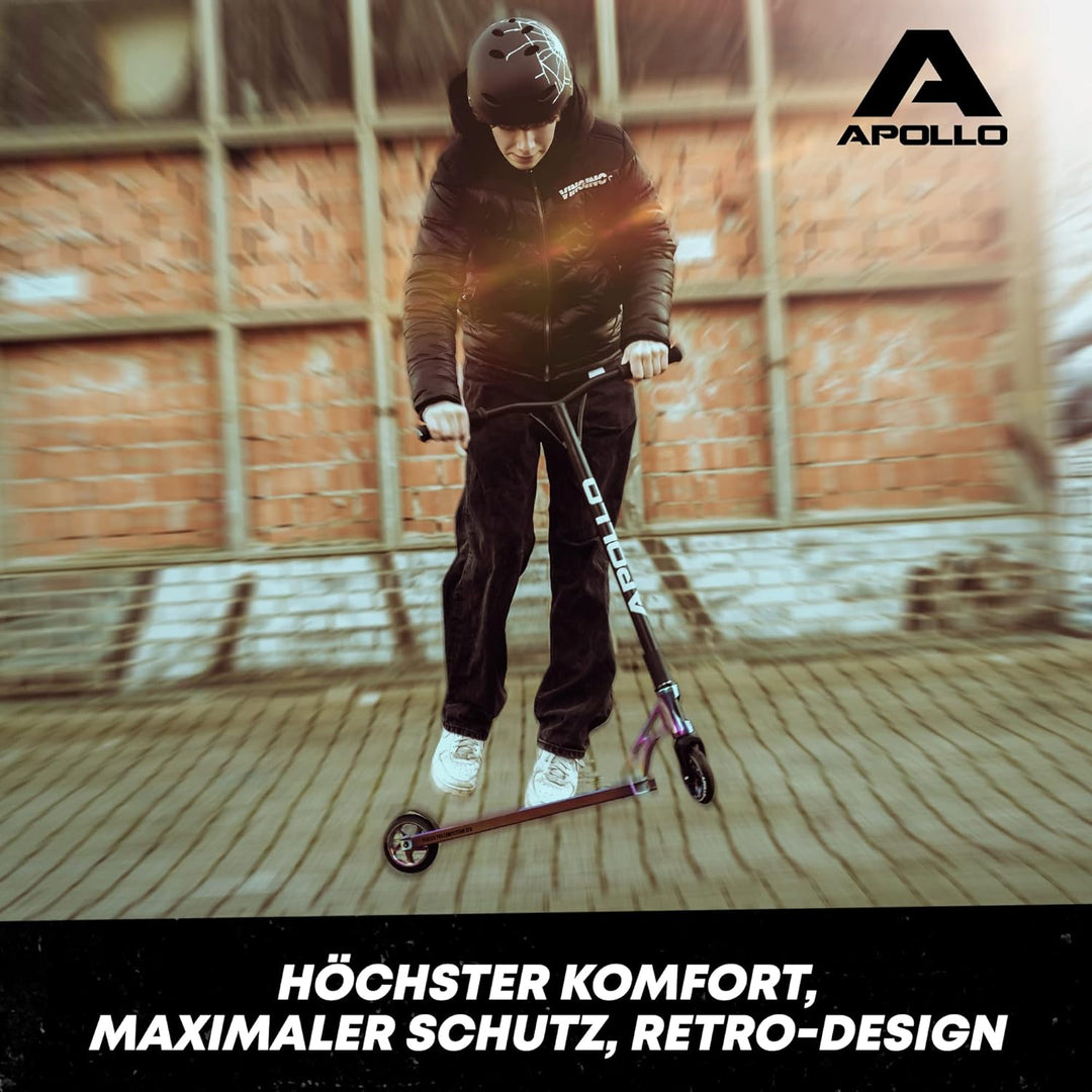 Apollo Skaterhelm Herren, Damen und Kinder | Kinderfahrradhelm | Verstellbar | Skateboard, Scooter,