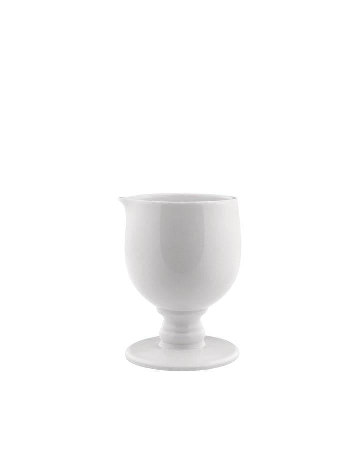 Alessi Dressed Rahmkännchen aus Porzellan 12cl, Edelstahl, Weiss, 1.9 x 11.5 x 9 cm