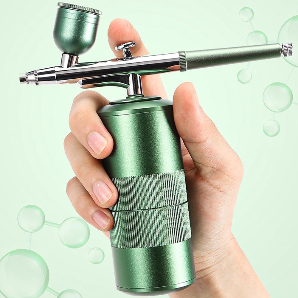 WANGCL Tragbares Airbrush-Set, 30 PSI Hand-Akku-Airbrush-Set, wiederaufladbar, Dual-Action-Mini-Airb